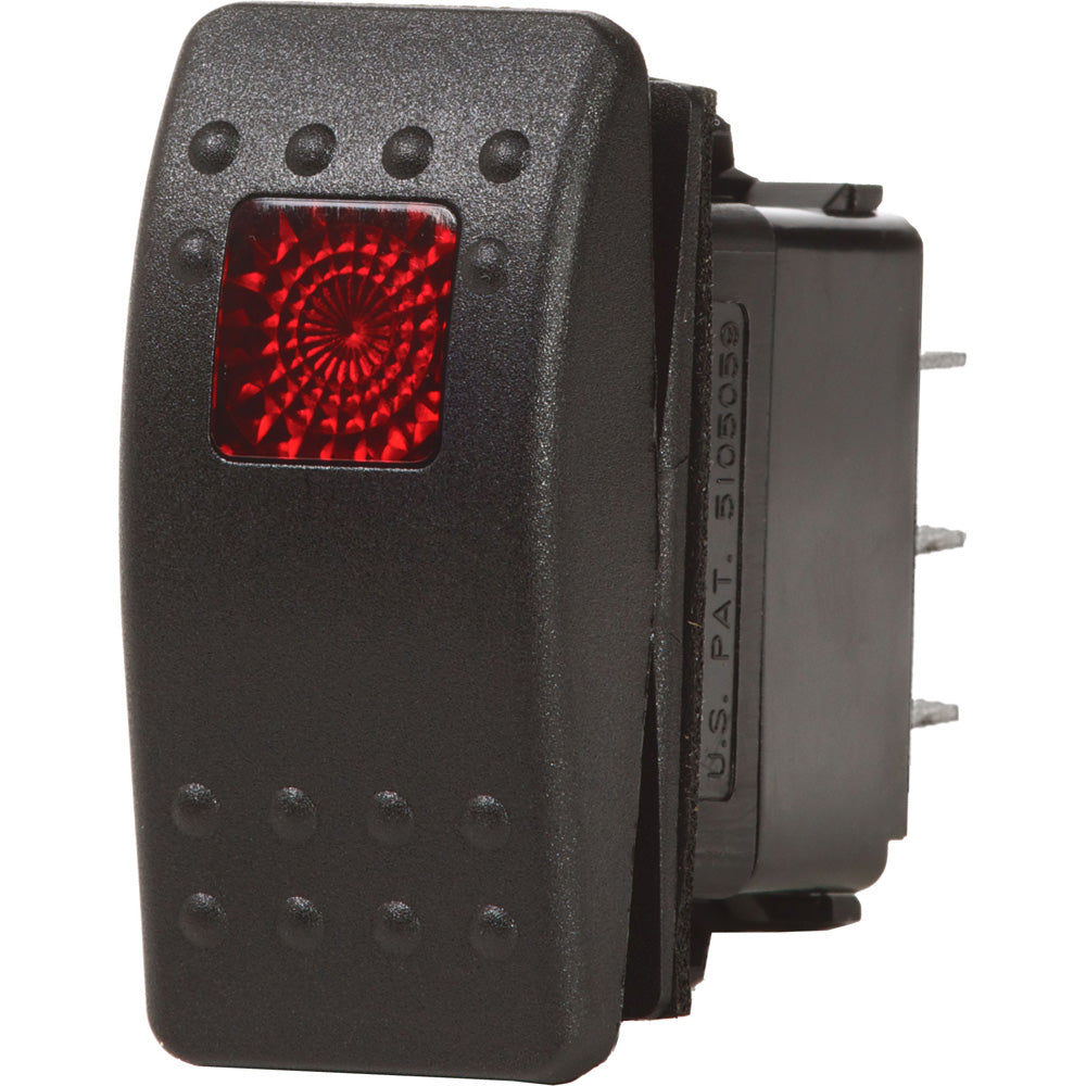 Interruptor Contura II Blue Sea 7943 SPDT - (ENCENDIDO)-APAGADO-ENCENDIDO - Negro [7943]