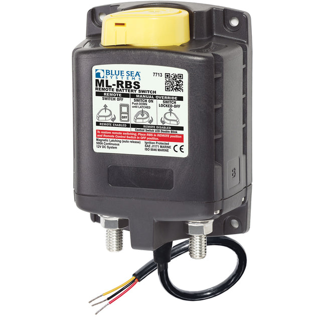 Interruptor de batería remoto Blue Sea 7713 ML-RBS con liberación manual - 12 V [7713]