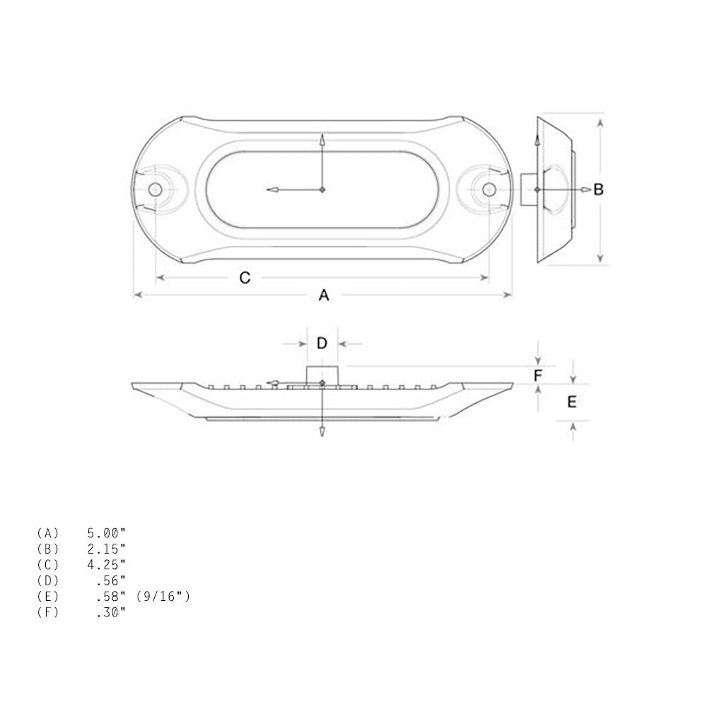 Luz LED subacuática Attwood Light Armor - 6 LED - Blanca [65UW06W-7]
