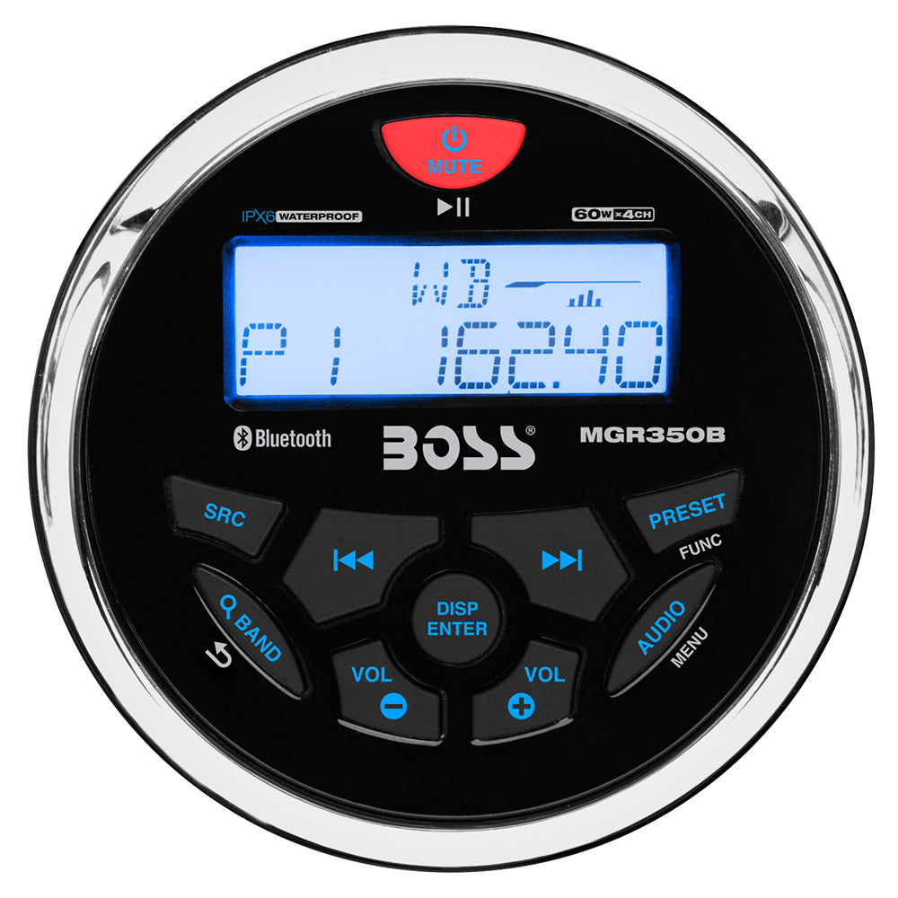 Estéreo marino Boss Audio MGR350B con AM/FM/BT/USB [MGR350B]