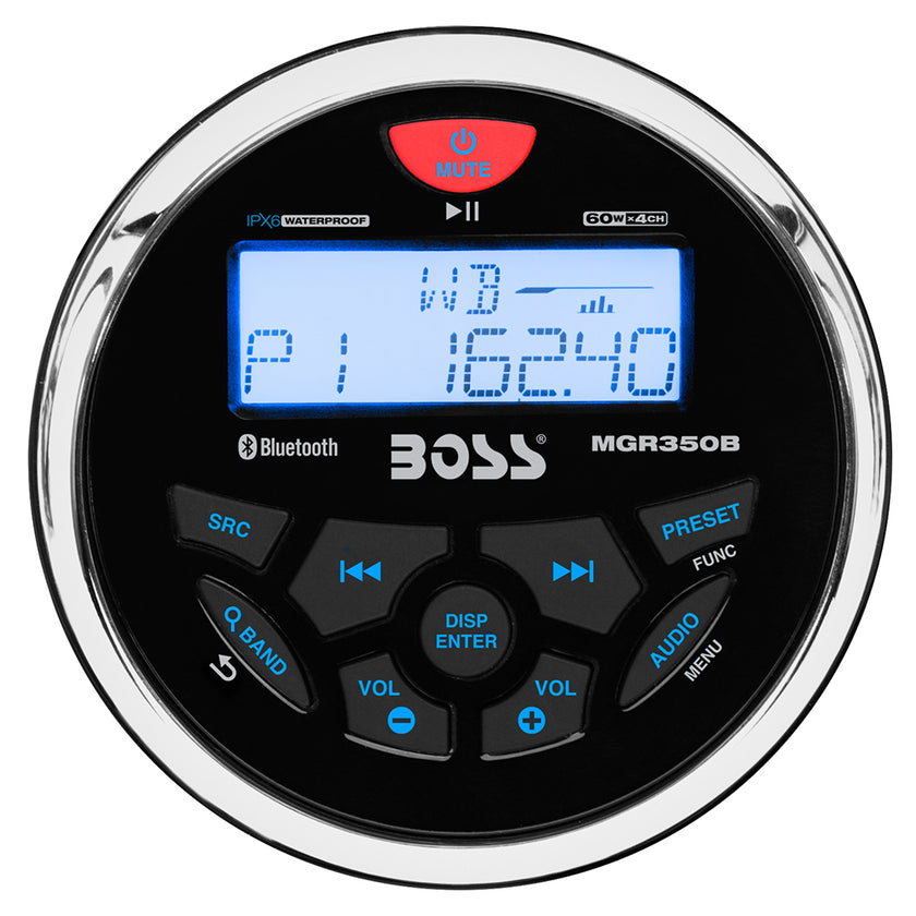 Estéreo marino Boss Audio MGR350B con AM/FM/BT/USB [MGR350B]