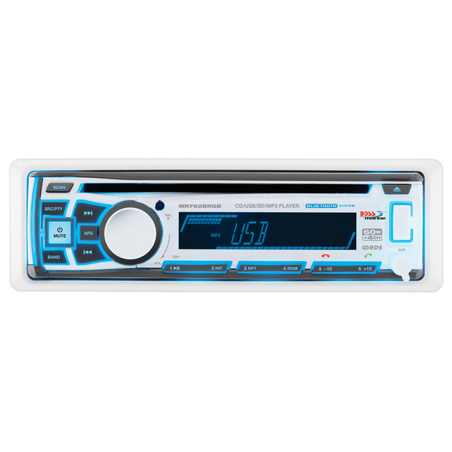 Estéreo marino Boss Audio MR762BRGB con AM/FM/CD/BT/USB [MR762BRGB]