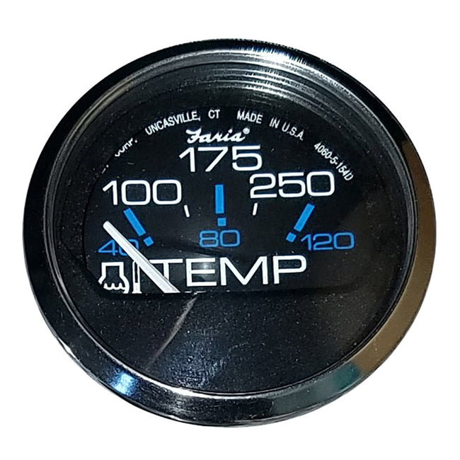 Medidor de temperatura de agua Faria Chesapeake negro de 2