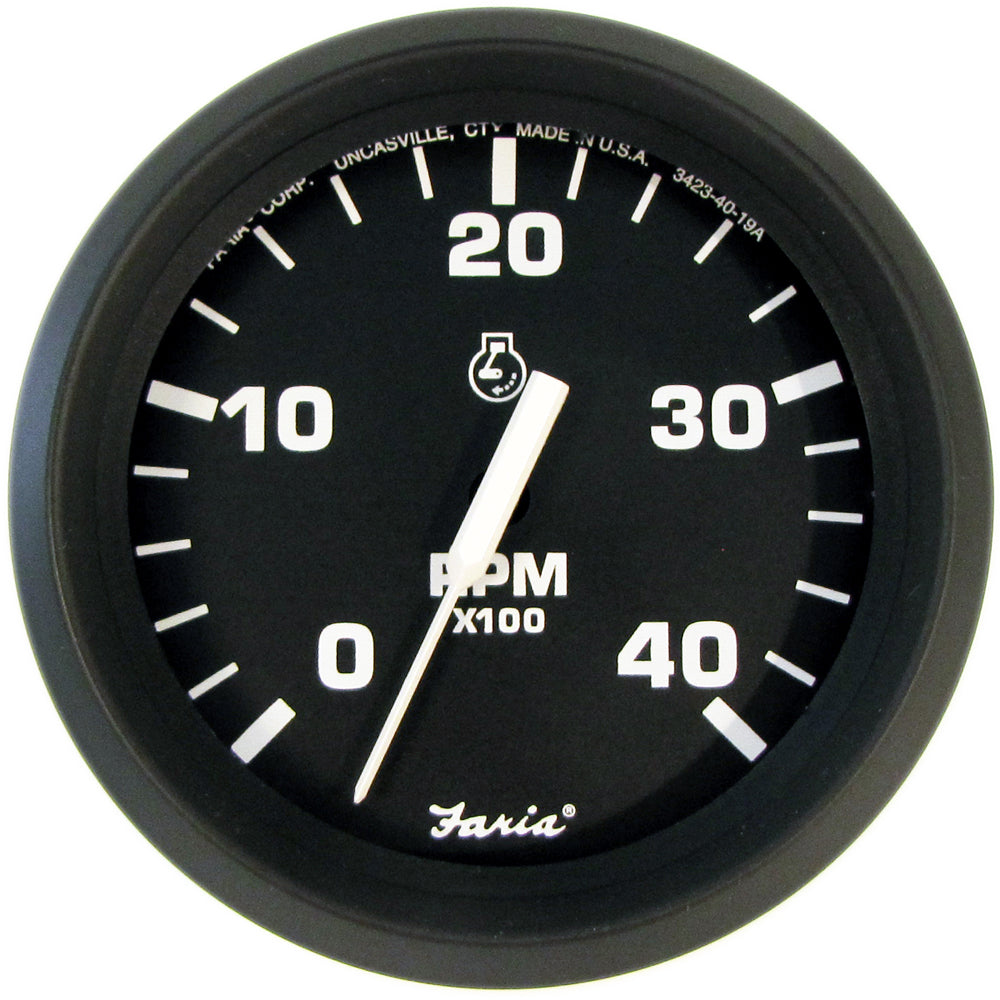 Tacómetro Faria Euro Black de 4