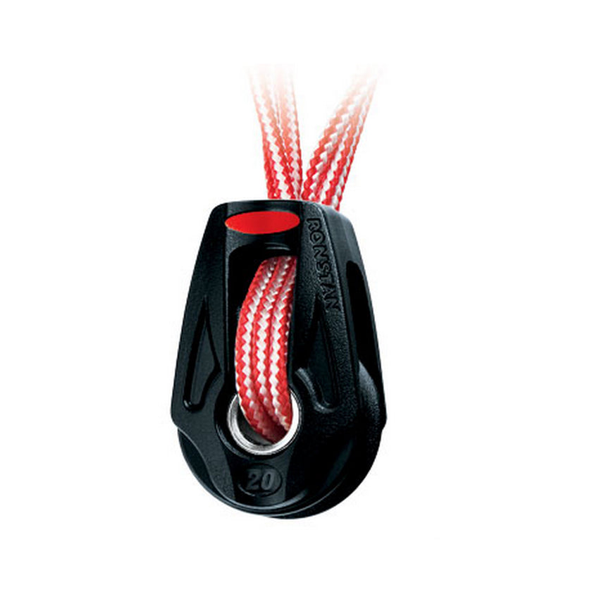 Polea orbital Ronstan Serie 20 con rodamientos de bolas - Individual - Amarre de Dyneema - Opción de arraigo [RF25109]