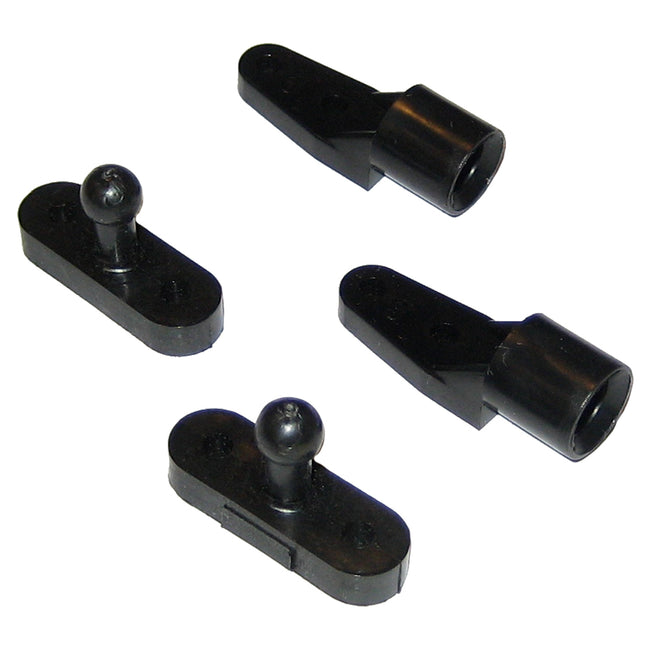 Pestillos de puerta Perko - Nylon negro - Par [0559DP]