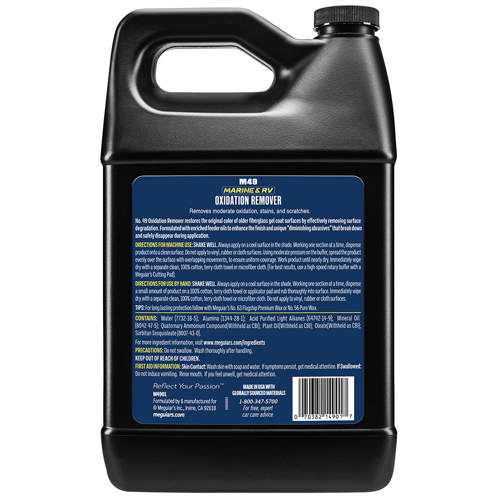 Removedor de oxidación Meguiar's #49 Mirror Glaze HD - 1 galón [M4901]
