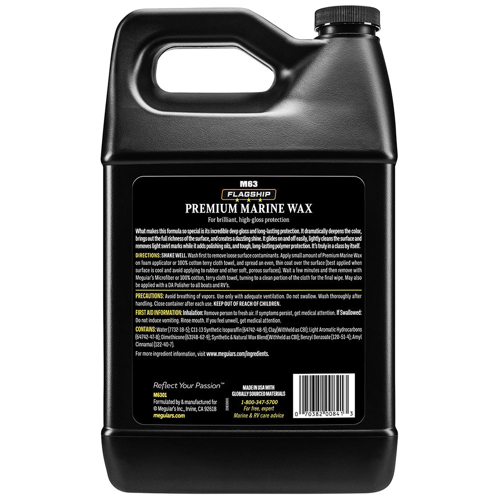 Cera marina premium Meguiar's Flagship - 1 galón [M6301]