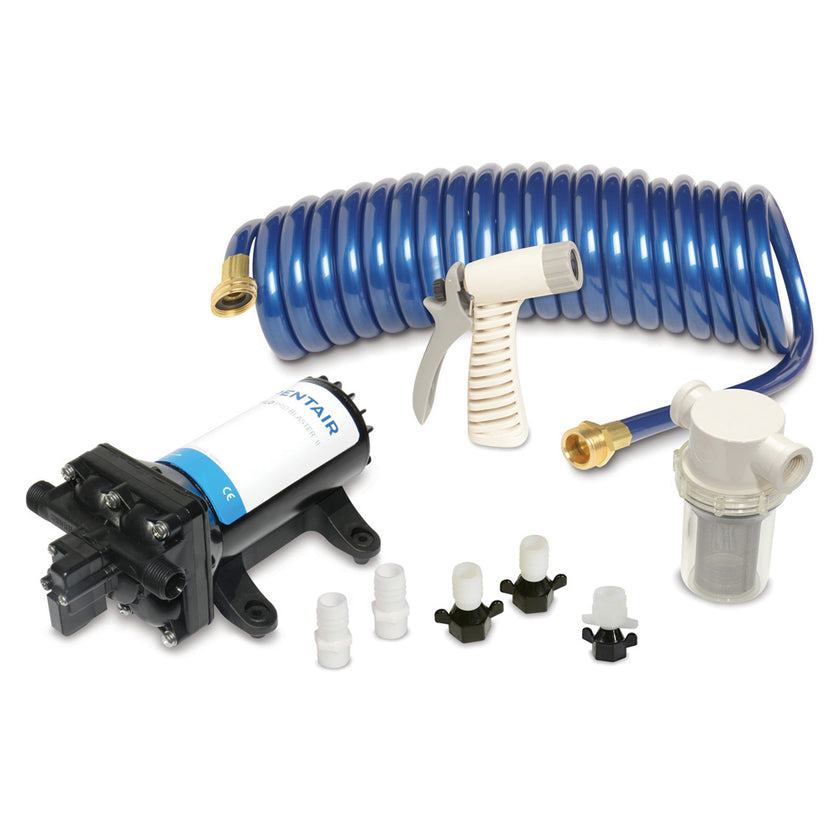 Kit de lavado Shurflo by Pentair PRO II Ultimate - 12 VCC - 5.0 GPM - Incluye bomba, accesorios, boquilla, filtro y manguera de 25 [4358-153-E09]