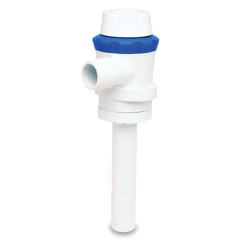 Bomba de pozo vivo Shurflo by Pentair PIRANHA, aireador de puerto recto 800, 12 VCC, 800 GPH [357-112-10]