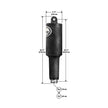 Actuador Lenco 101XDS corto para trabajo extremo - 12 V - Carrera de 2-1/4