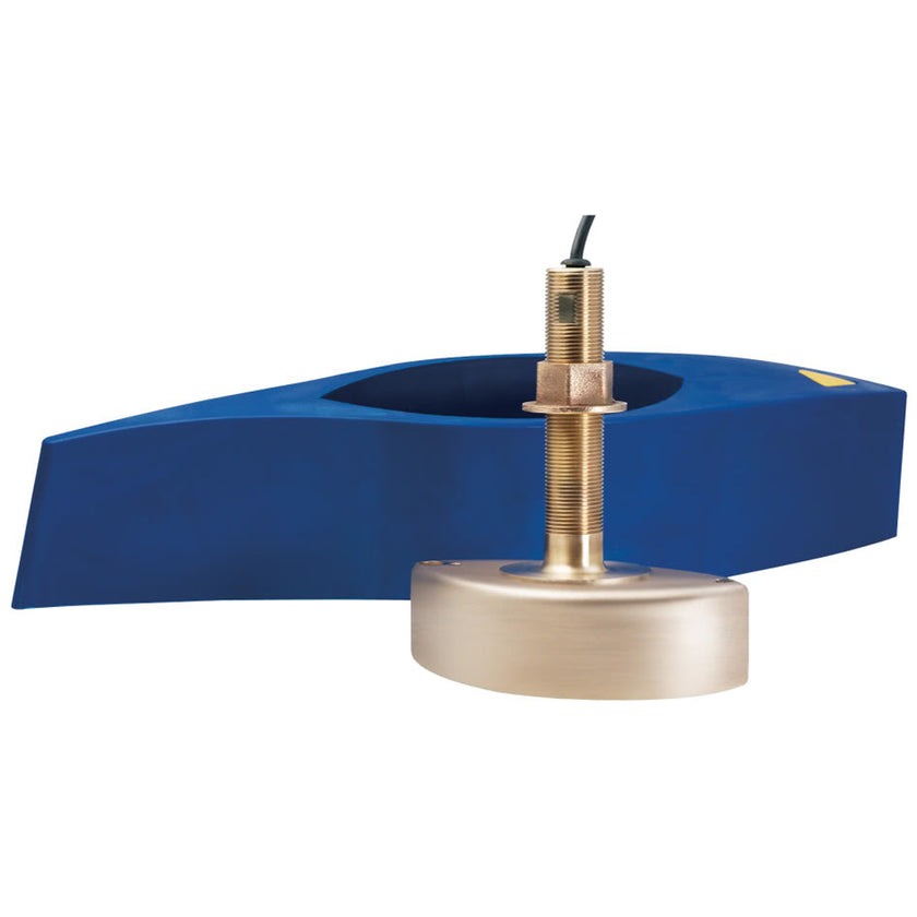 Transductor Garmin B265LM de bronce para montaje en pasacascos con información de profundidad y temperatura [010-11647-20]
