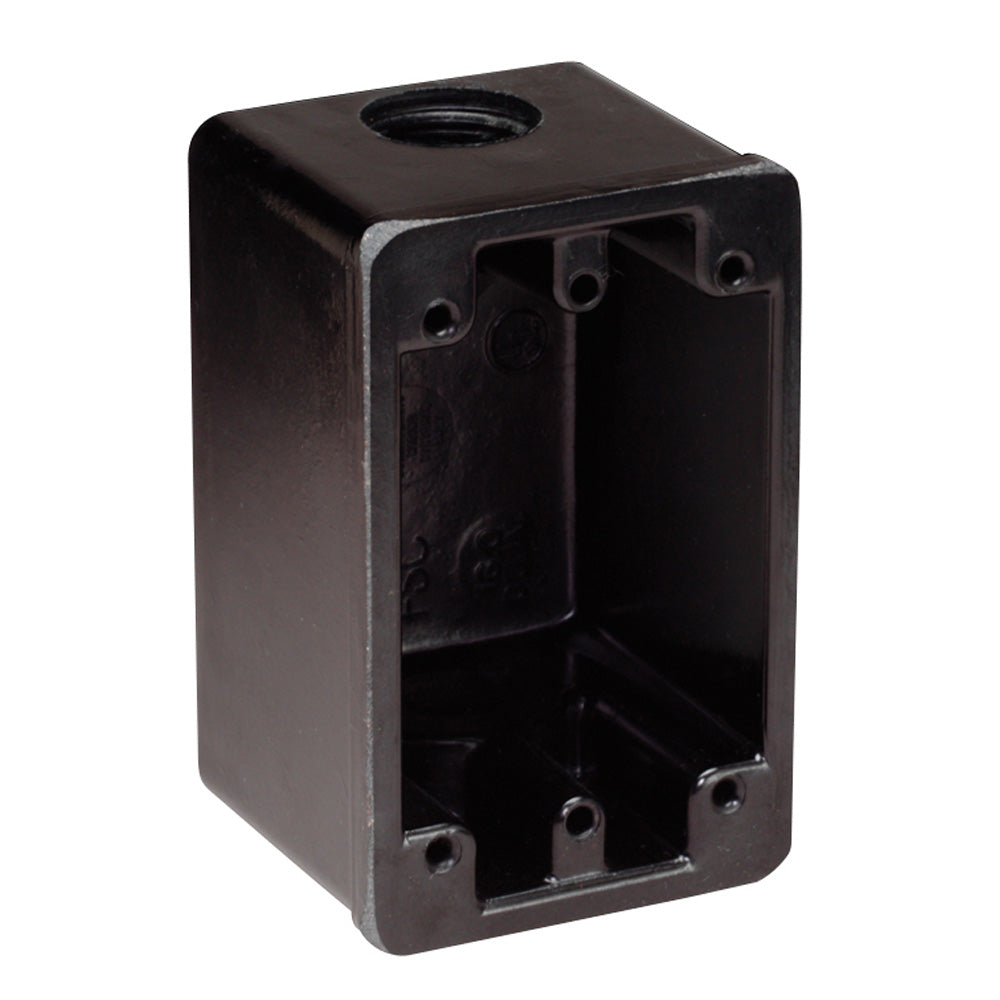 Caja Marinco FS negra para tomacorrientes de 15 A, 20 A y 30 A [6080]
