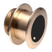 Transductor Garmin de bronce de haz ancho para montaje en pasacascos con información de profundidad y temperatura, inclinación de 0 grados, 8 pines - Airmar B175HW [010-12181-20]