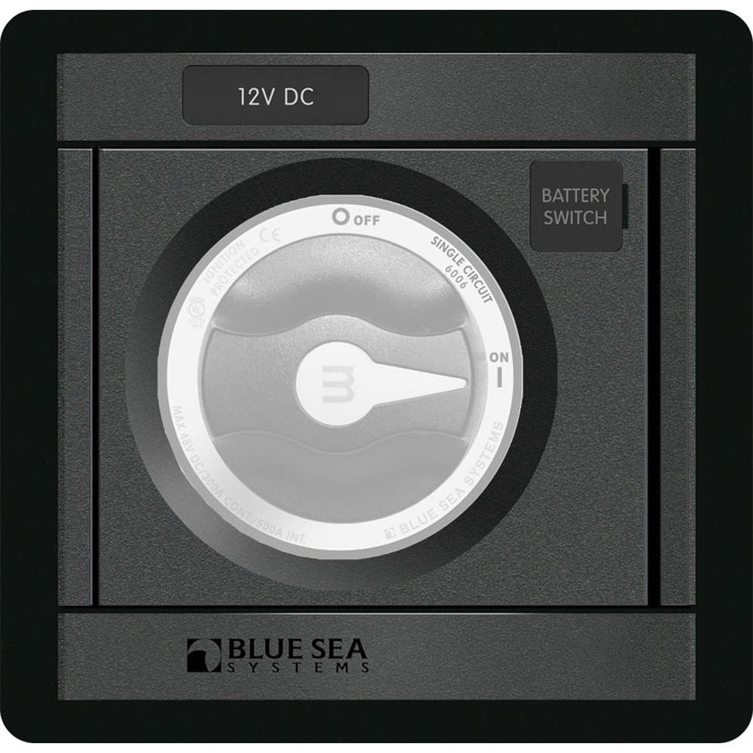 Panel cuadrado negro Blue Sea 1139 DC Serie M [1139]