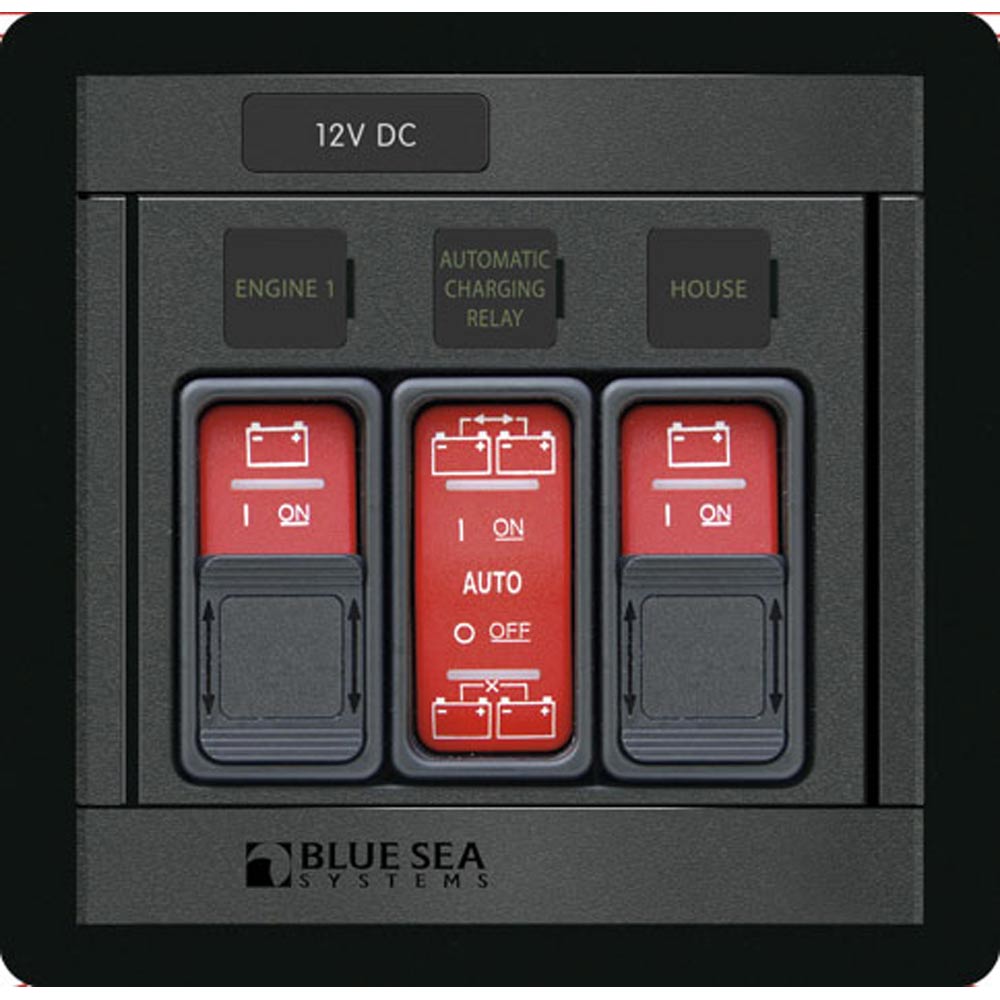 Panel de control remoto Blue Sea 1147 con interruptor Contura de control remoto (2) 2145 y (1) 2146 [1147]