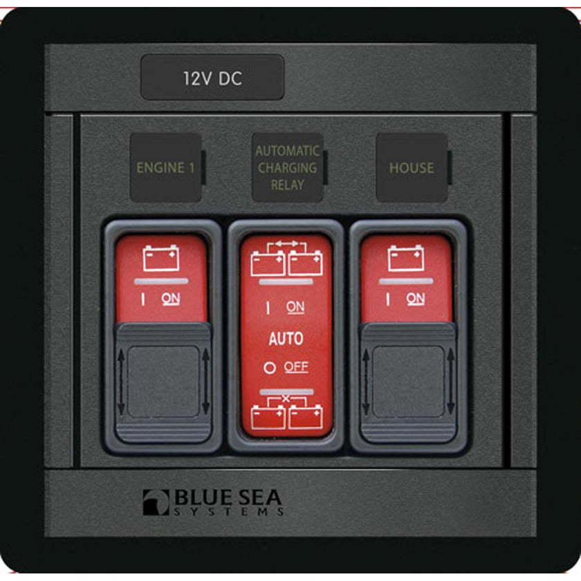 Panel de control remoto Blue Sea 1147 con interruptor Contura de control remoto (2) 2145 y (1) 2146 [1147]