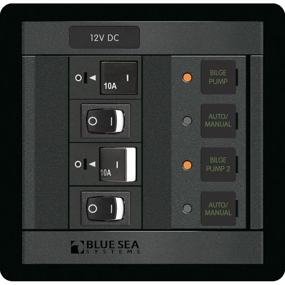 Control de bomba de achique doble Blue Sea 1522 360 Panel [1522]