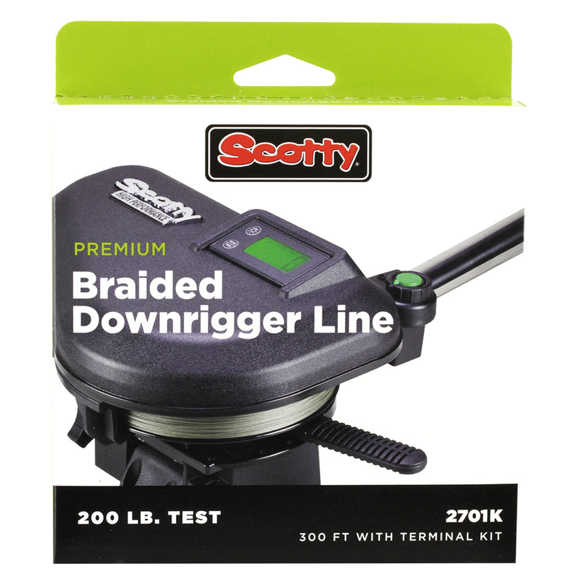 Línea de profundización Scotty Premium Power Braid - Prueba de 400 pies y 200 lb [2702K]