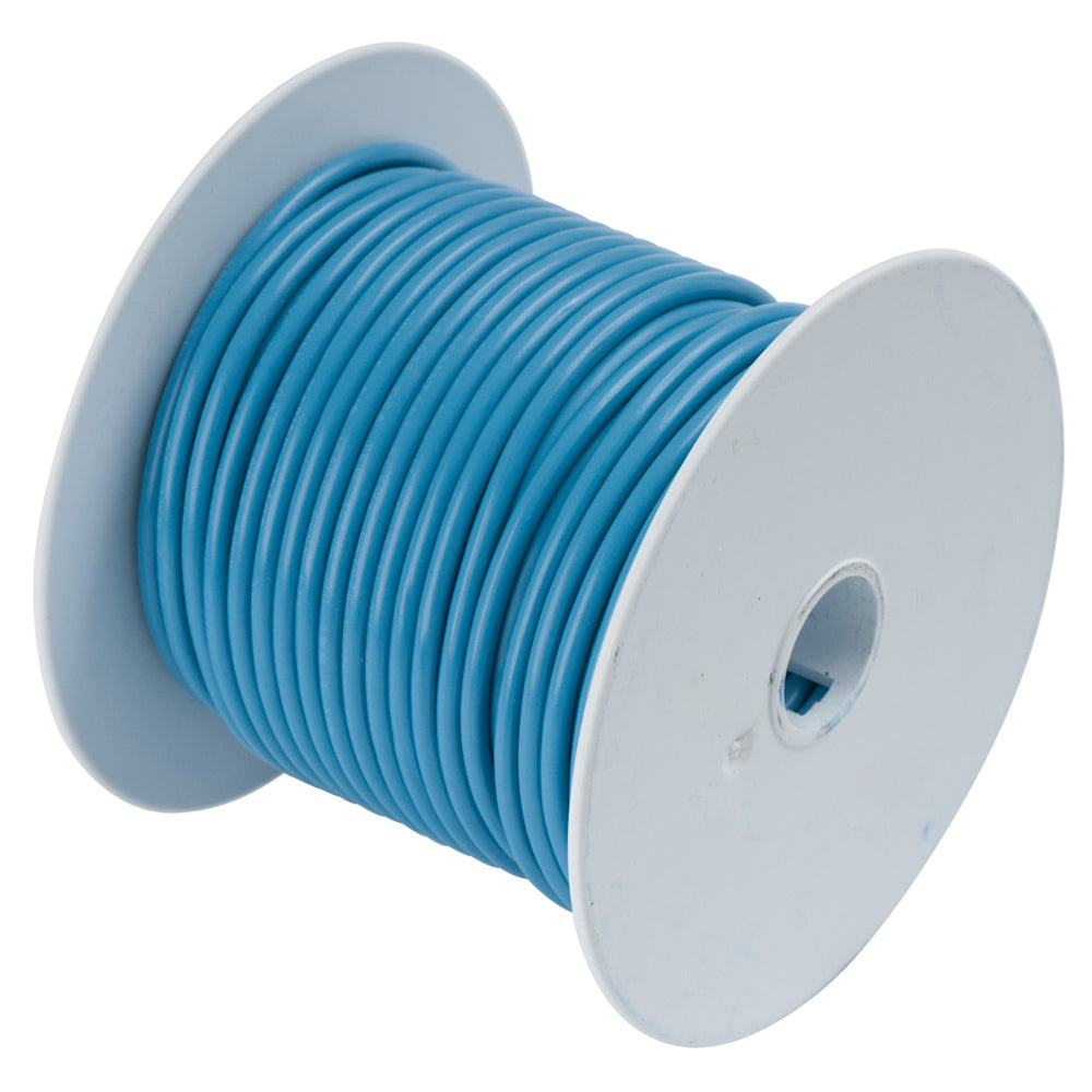 Cable de cobre estañado Ancor azul claro de 14 AWG - 100 pies [103910]