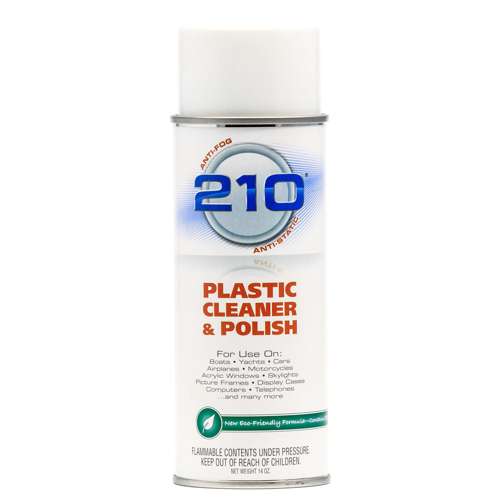 Limpiador y abrillantador de plástico Camco 210, aerosol de 14 oz [40934]