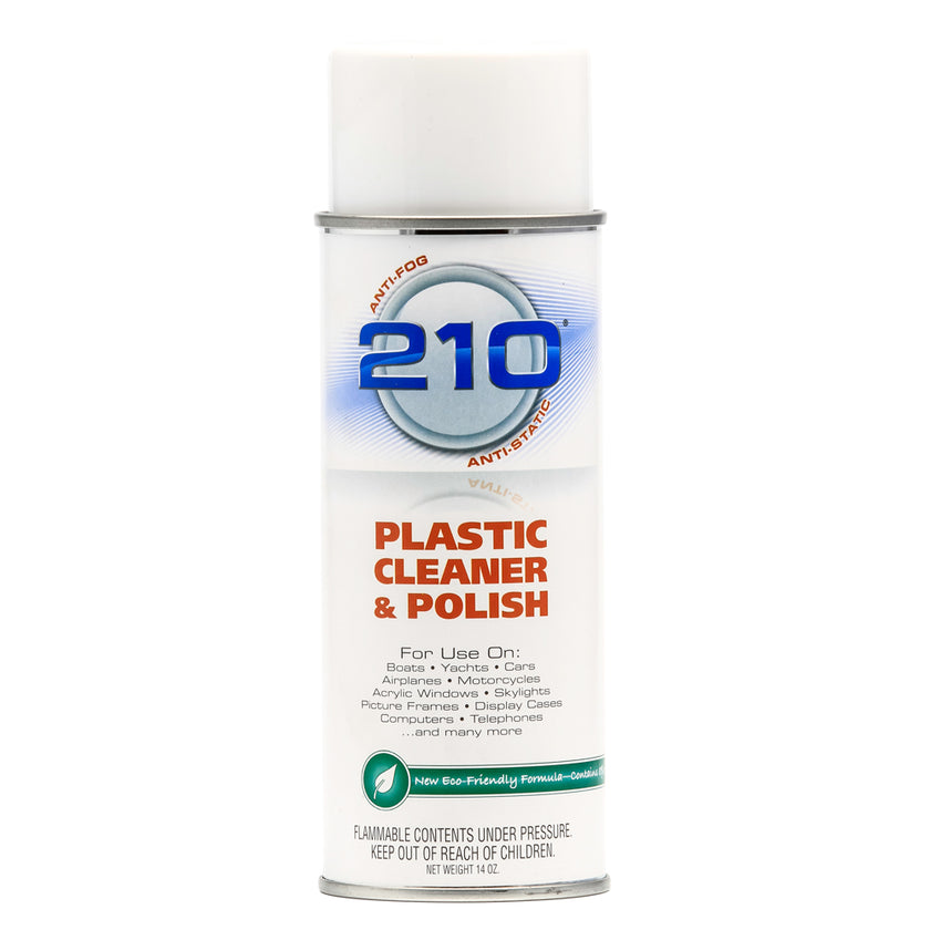 Limpiador y abrillantador de plástico Camco 210, aerosol de 14 oz [40934]
