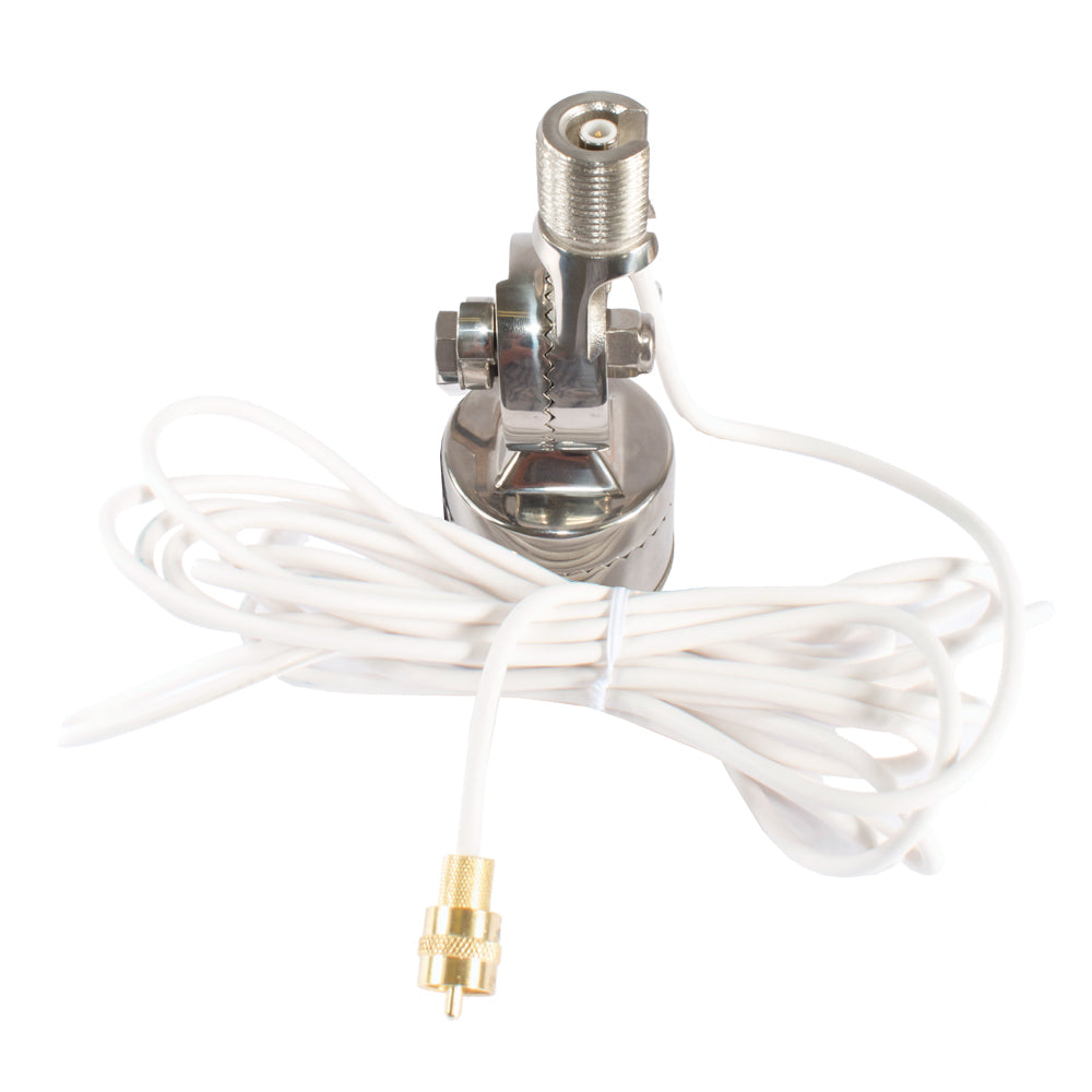 Montaje en riel de acero inoxidable Shakespeare de conexión rápida con cable para antena de conexión rápida [QCM-SR]