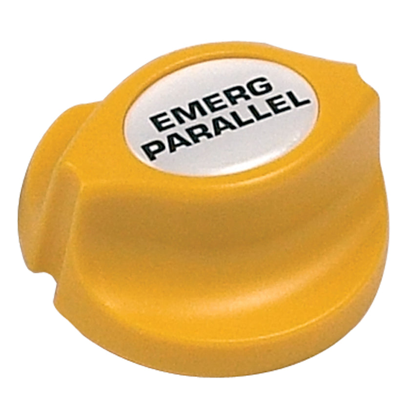 Perilla de batería paralela de emergencia BEP - Amarilla - Fácil instalación [701-KEY-EP]
