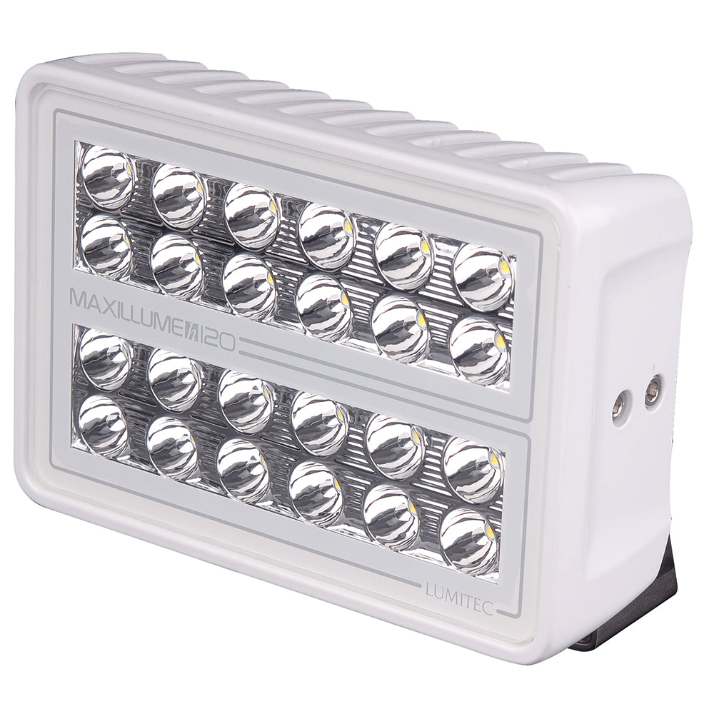 Lumitec Maxillume h120 - Proyector de montaje en muñón - Carcasa blanca - Atenuación blanca [101346]