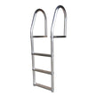 Escalera de muelle Dock Edge Fixed Eco de aluminio de 3 peldaños sin soldadura [2073-F]