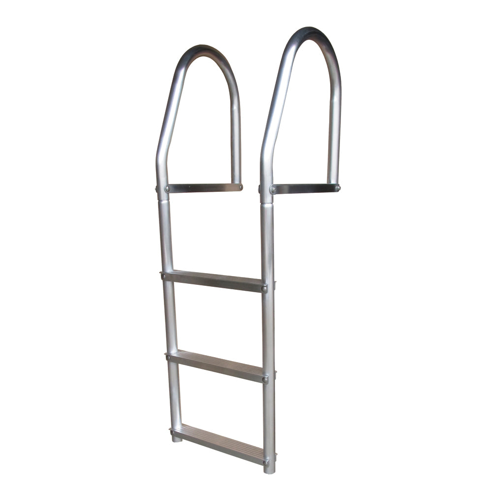 Escalera de muelle Dock Edge Fixed Eco de aluminio de 3 peldaños sin soldadura [2073-F]