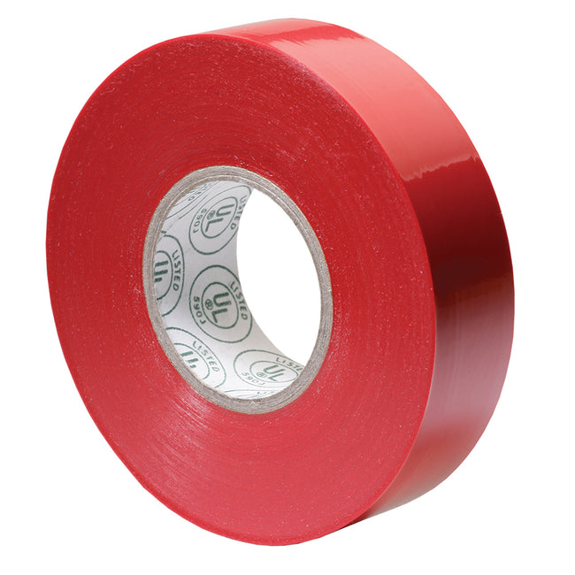 Cinta aislante premium Ancor - 19 mm x 20 m - Roja [336066]