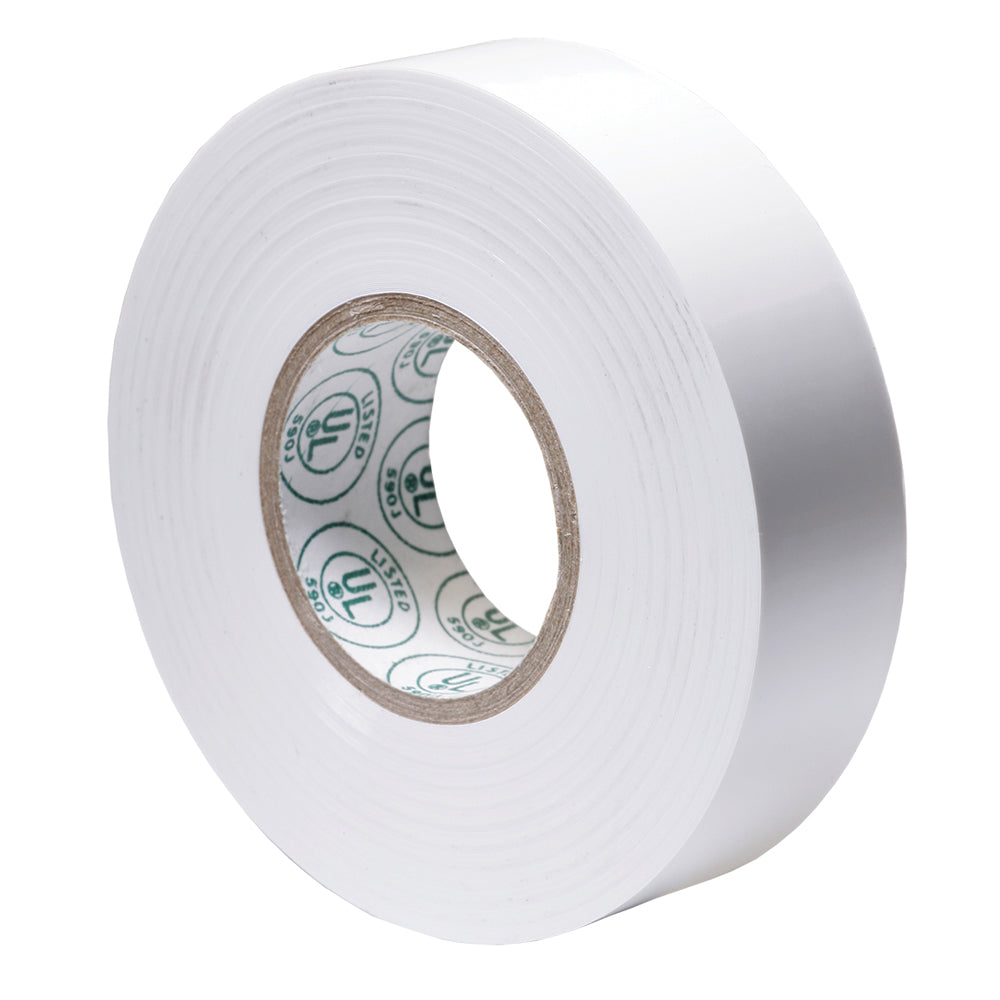 Cinta aislante premium Ancor - 19 mm x 20 m - Blanca [337066]