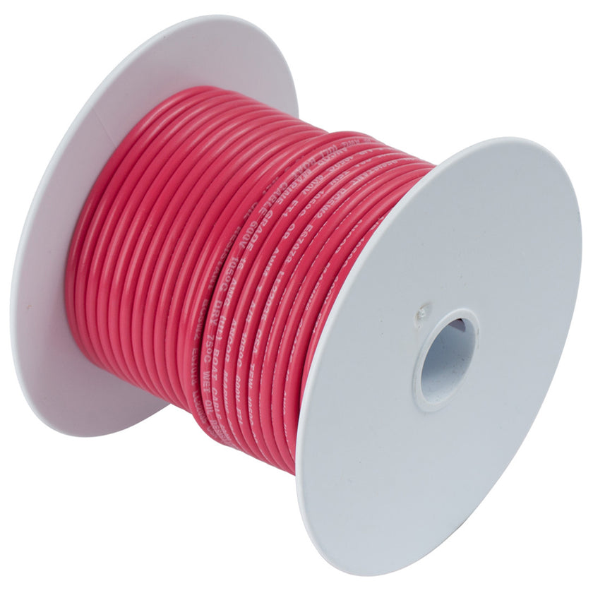 Cable de cobre estañado rojo Ancor de 18 AWG - 100' [100810]