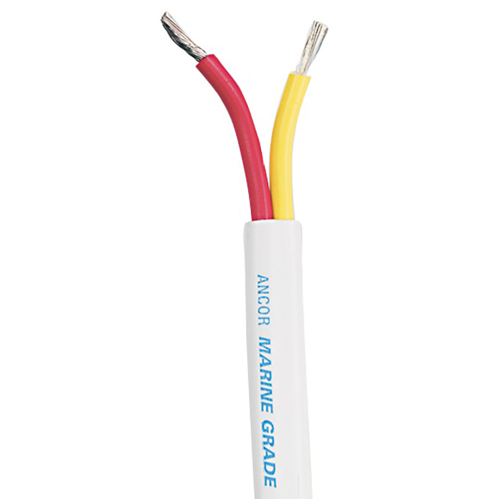 Cable dúplex de seguridad Ancor - 8/2 AWG - Rojo/Amarillo - Plano - 100 [123910]