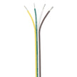 Cable plano de unión Ancor - 16/4 AWG - Marrón/Verde/Blanco/Amarillo - Plano - 30,5 m [154510]