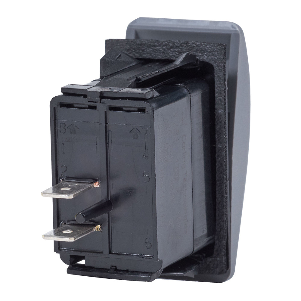 Interruptor Blue Sea 7930 Contura II SPST negro - APAGADO-(ENCENDIDO) [7930]