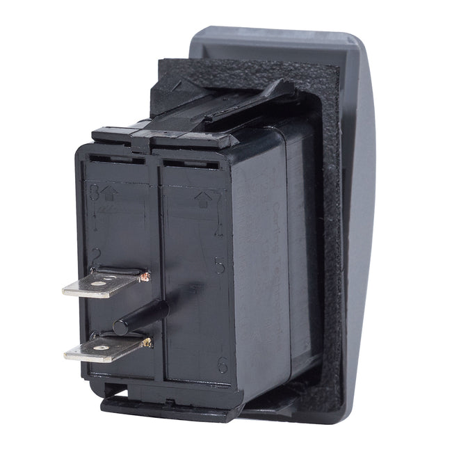 Interruptor Blue Sea 7930 Contura II SPST negro - APAGADO-(ENCENDIDO) [7930]