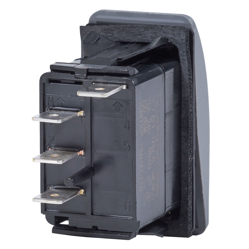 Interruptor Contura II SPDT Blue Sea 7932 Negro - (ENCENDIDO)-APAGADO-ENCENDIDO [7932]