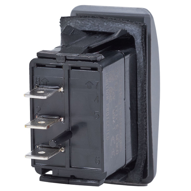 Interruptor Contura II SPDT Blue Sea 7933 Negro - (ENCENDIDO)-APAGADO-(ENCENDIDO) [7933]