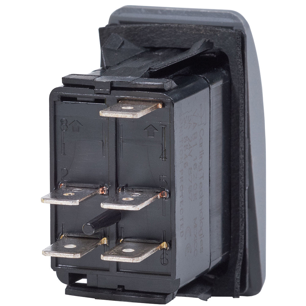 Interruptor Blue Sea 7934 Contura II DPST Negro - APAGADO-ENCENDIDO [7934]