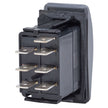 Interruptor Blue Sea 7937 Contura II DPDT Negro - (ENCENDIDO)-APAGADO-ENCENDIDO [7937]