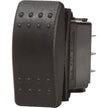 Interruptor Blue Sea 7938 Contura II DPDT Negro - (ENCENDIDO)-APAGADO-(ENCENDIDO) [7938]
