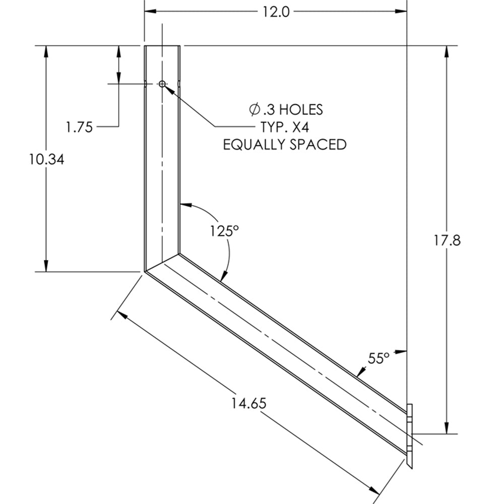 Columna de mesa de acero inoxidable TACO [F16-0005A]