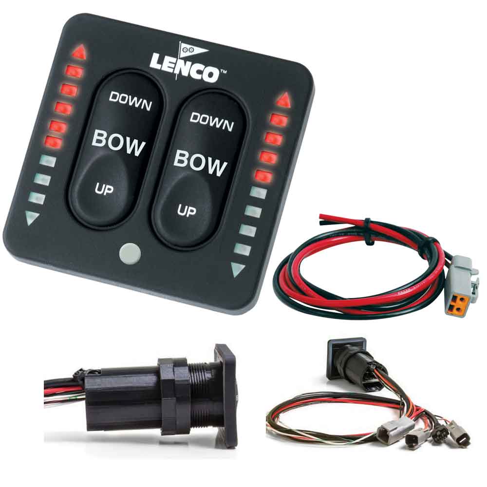 Kit de interruptor táctil integrado con indicador LED Lenco y cable flexible para sistemas de actuador único [15170-001]