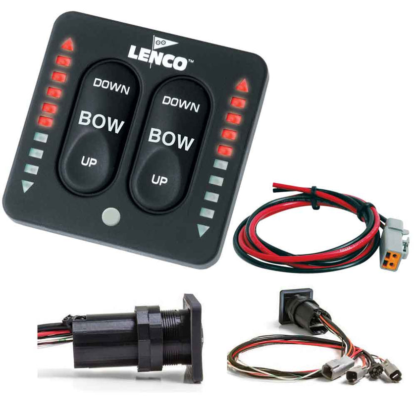 Kit de interruptor táctil integrado con indicador LED Lenco y cable flexible para sistemas de actuador único [15170-001]