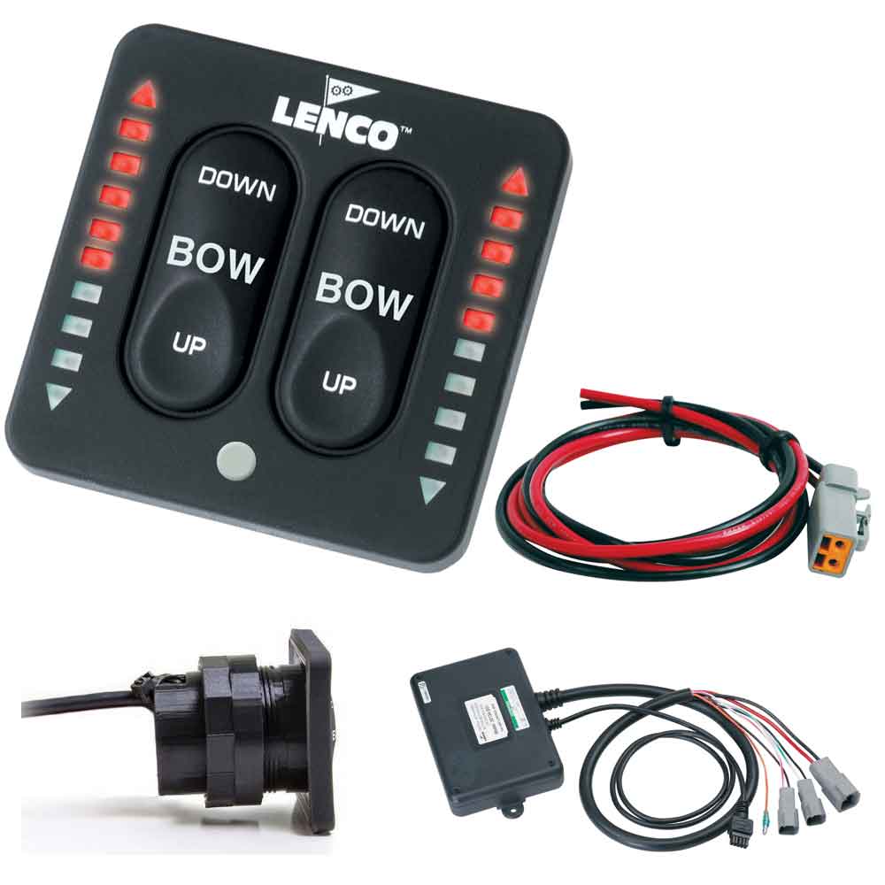 Kit de interruptor táctil de dos piezas con indicador LED Lenco y cable flexible para sistemas de actuador único [15270-001]