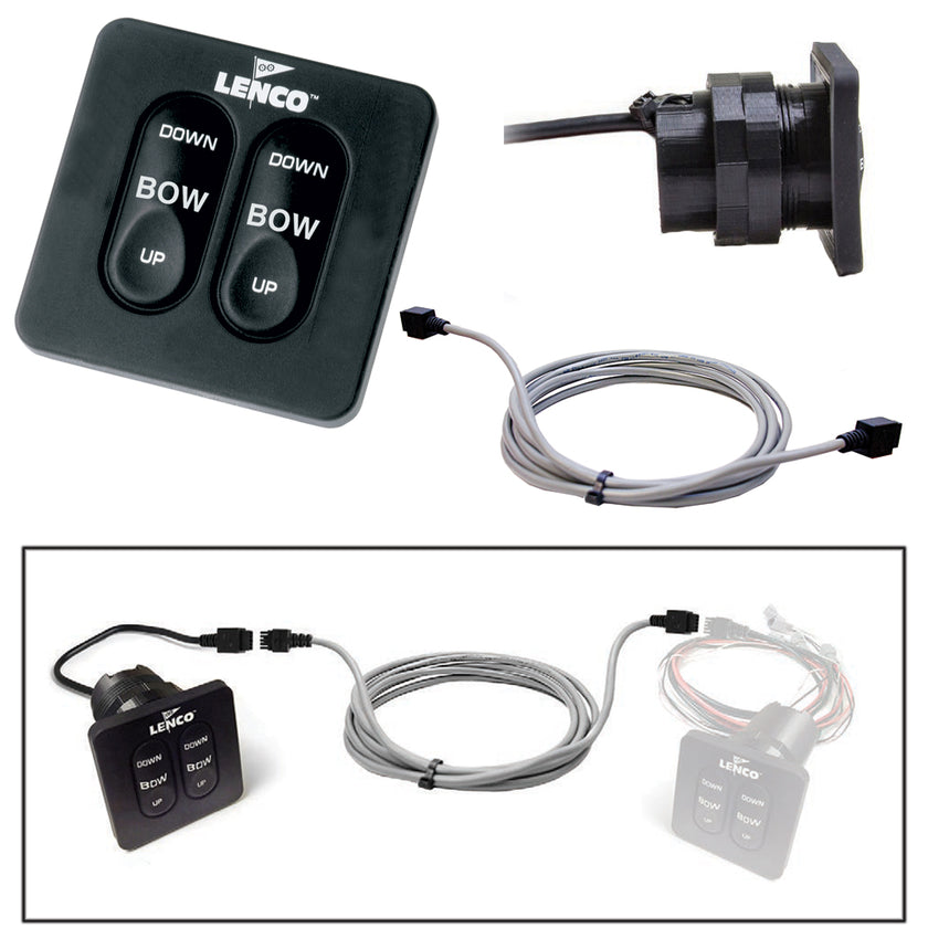 Kit Flybridge Lenco con teclado estándar e interruptor táctil integrado todo en uno - 10 pies [11841-101]