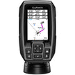 Sonda Garmin STRIKER 4, versión mundial, con transductor de 4 pines de 77/200 kHz y soportes para espejo de popa y motor de arrastre [010-01550-01]