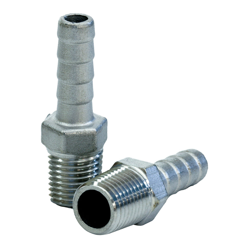 Adaptador de tubo a manguera de acero inoxidable Tigress - 1/4